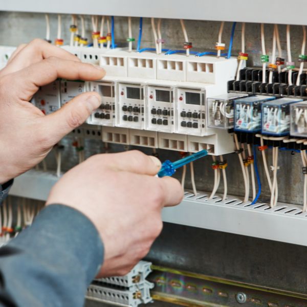 photo of industrial electrician