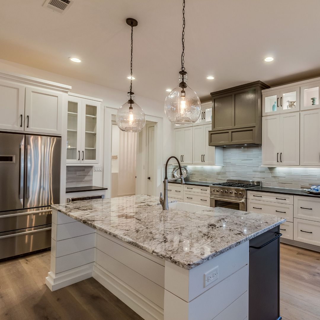 Pendant Lighting in a kitchen