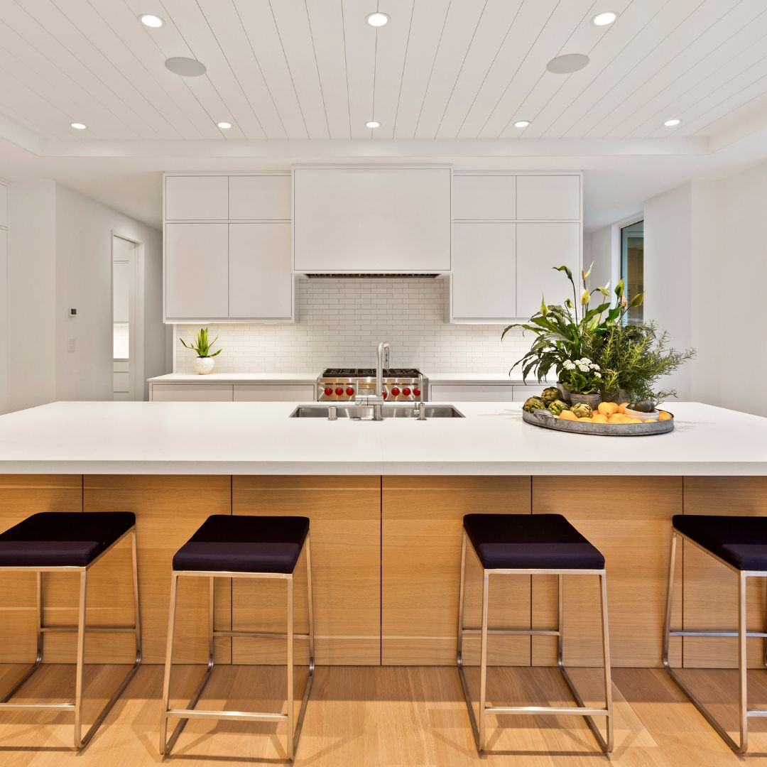 Recessed Lighting in a kitchen