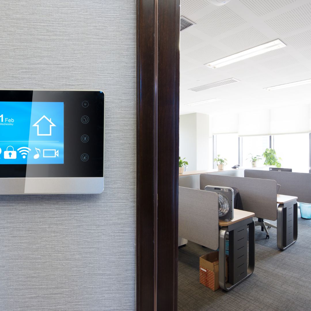 a smart panel in an office